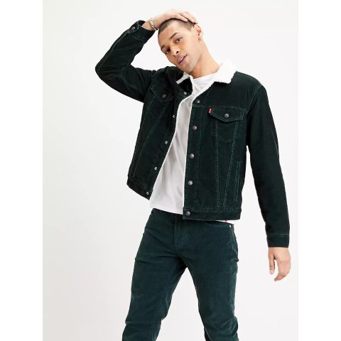 Levi sCorduroy Sherpa Trucker Jacket