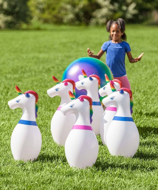Giant Inflatable Unicorn Bowling