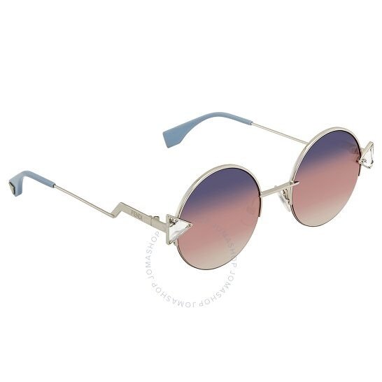 Pink Gradient Round Sunglasses FF 0243/S TJV/FF 51