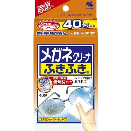 小林制药 眼镜手机屏镜头除菌去指纹清洁纸湿巾 40片