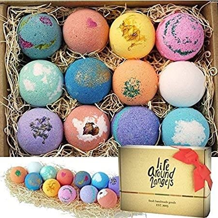 Organics Kids Bath Bombs Gift Set with Surprise Toys Inside (6 ct) 