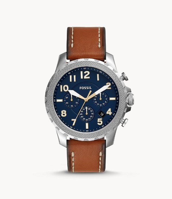 Bowman Chronograph Luggage Leather Watch
