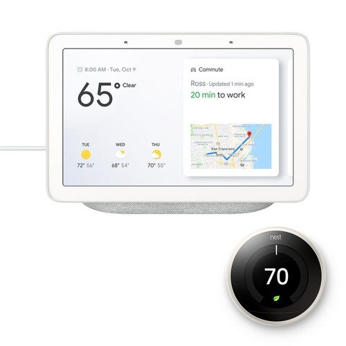 Learning Thermostat 3代智能温控器 白色 + Google Home Hub
