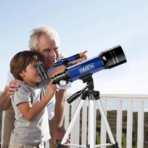 史低价：Emarth 单筒天文望远镜 带三脚架和取景器