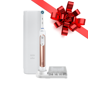 Oral-B Pro 6000 ($20 Instant Rebate Available) SmartSeries Power Rechargeable Electric Toothbrush Powered by Braun (Rose Gold)