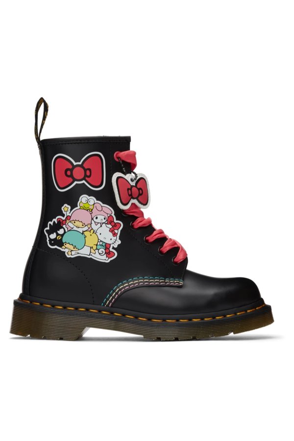 Black Hello Kitty & Friends Edition 1460 Boots