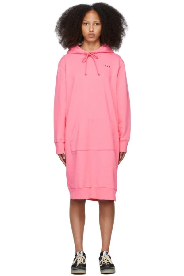SSENSE Exclusive Pink Hoodie Dress