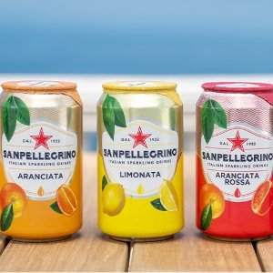 Sanpellegrino Lemon Sparkling Fruit Beverage, 11.15 Fl. Oz Cans (24 Pack)