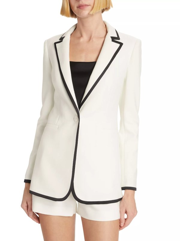 Breann Tipped Fitted Blazer
