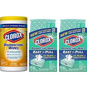 Clorox Disinfecting Wipes Value Pack, Bleach Free Cleaning Wipes - 75 Count Each (Pack of 3)