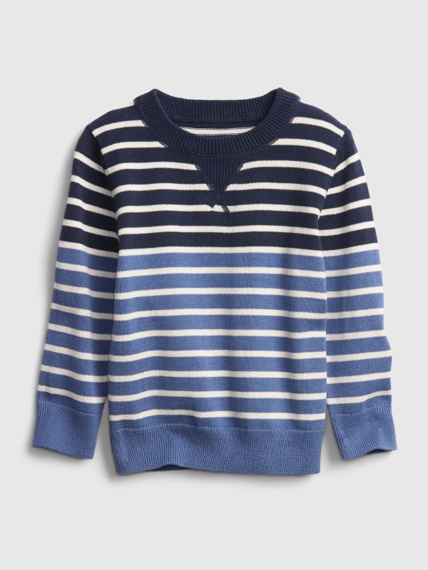 Toddler Striped Crewneck Sweater