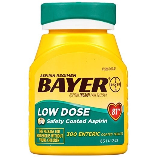 Aspirin Regimen, Low Dose (81 mg), Enteric Coated, 300 Count