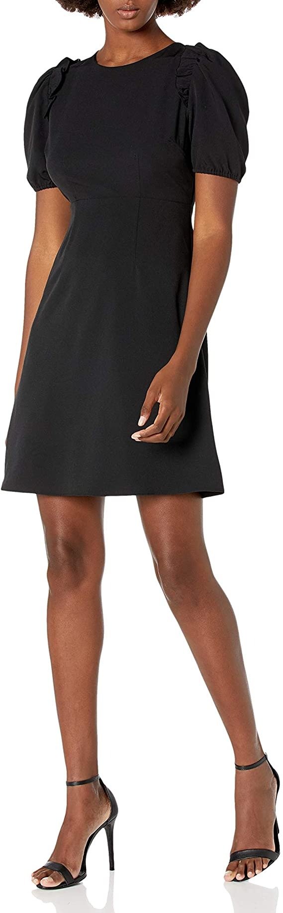 & Ro Women's Florence Puff Half Sleeve Empire Waist Fit and Flare Dress