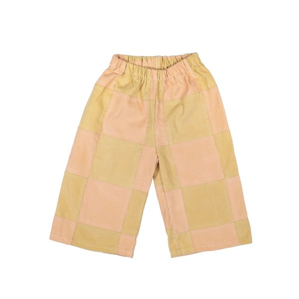 Checkered Pant - Camel / Dusty Pink