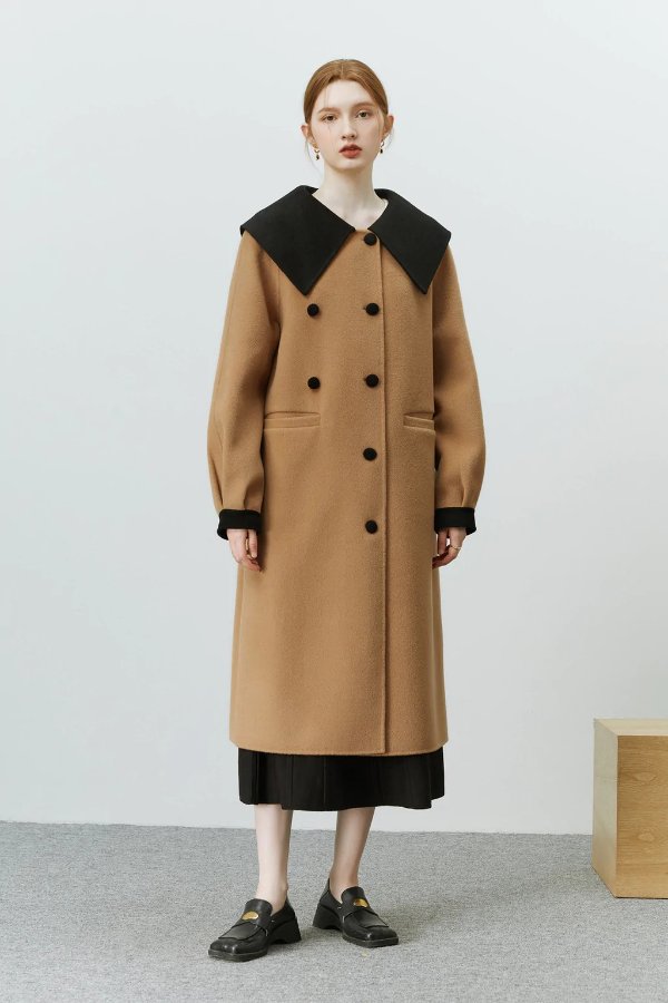 Fansilanen | Bessy Sailor Collar Wool Coat