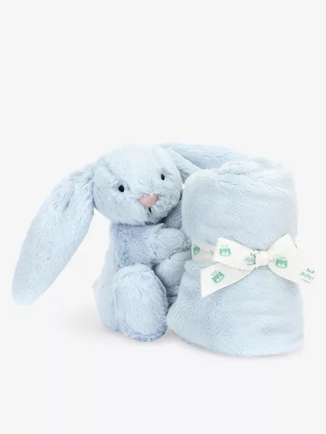 害羞蓝色兔兔陪睡巾