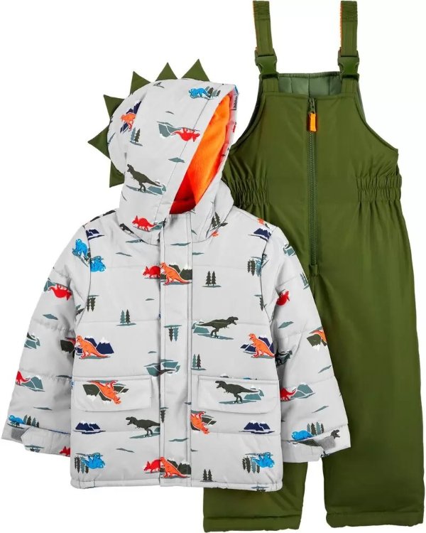 小童恐龙滑雪保暖套装