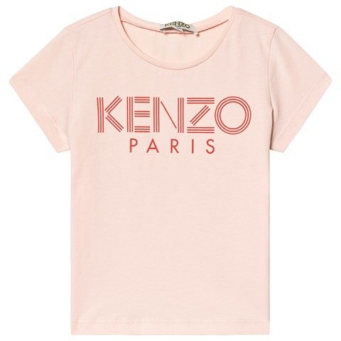 Kids Pink Logo Print T-Shirt | AlexandAlexa