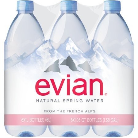 Natural Spring Water, 1 L bottles, 6 pack
