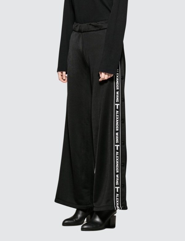 Sleek French Terry Pull-On Pant with Logo Tape