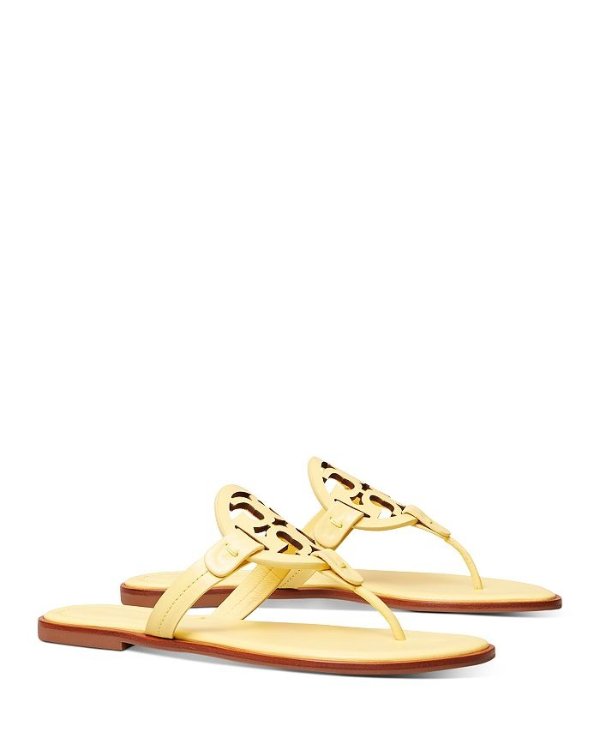 Women's Miller Welt Double T Leather Thong Sandals