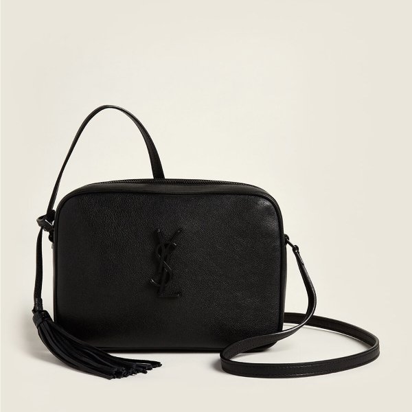 Black Lou Leather Camera Bag