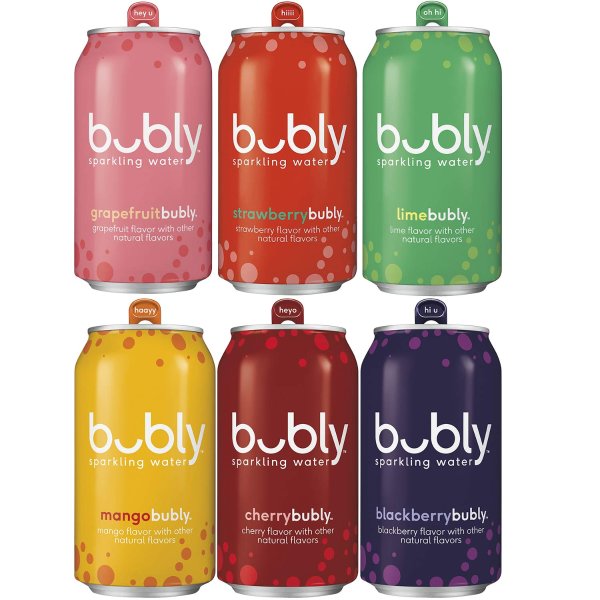 Bubly 果味汽泡水 6口味 18罐装