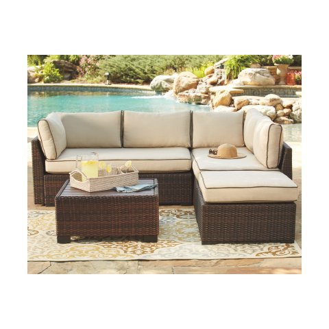 Loughran 4-Piece Outdoor Sectional Set