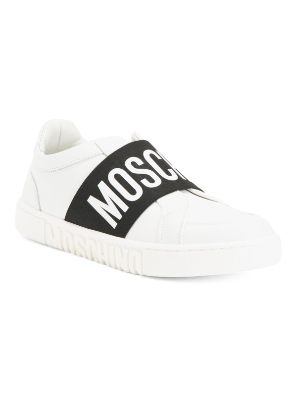 Made In Italy Leather Logo Slip-on Sneakers | Shoes | Marshalls