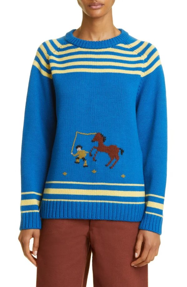 Pony Lasso Wool Blend Sweater