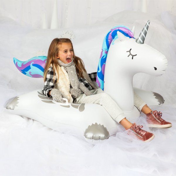 . Winter Unicorn Inflatable Snow Tube