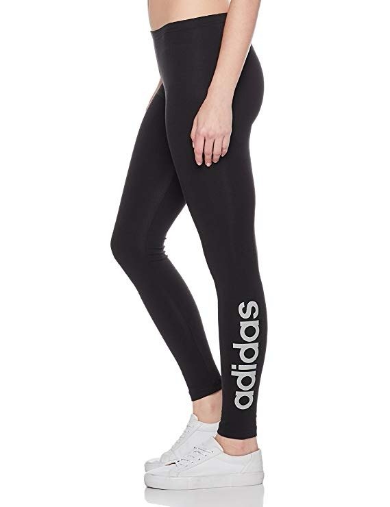 adidas NEO 阿迪达斯运动生活 女式 NEO 绑腿裤 CV7030 黑/白 W CE LEGGING Q1