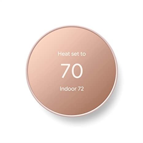 Nest Thermostat - Smart Thermostat for Home - Programmable Wifi Thermostat - Sand