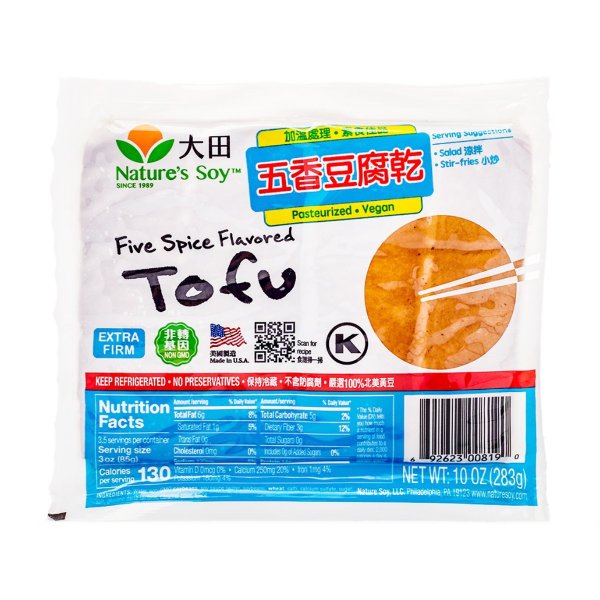 Nature's Soy Five Spice Flavored Tofu 283 g