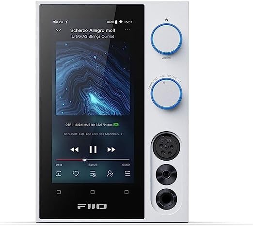 R7 Snapdragon 660 Desktop Android 10 HiFi Streaming Music Player AMP/DAC ES9068AS chip/THXAAA 788 Headphone Amplifier Bluetooth 5.0 DSD512 Spotify/Tidal/Amazon Music Support (White)