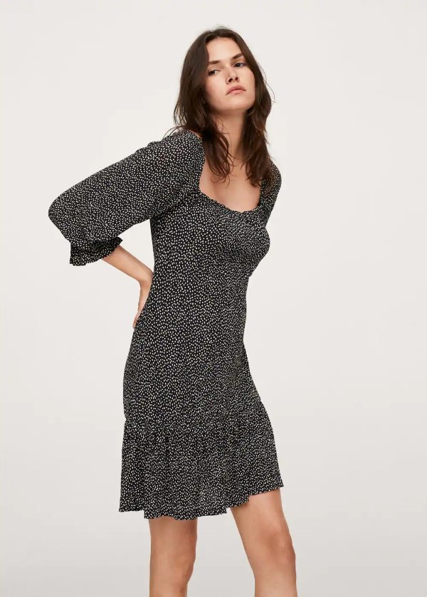 Printed ruched dress - Women | OUTLET USA