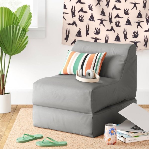 Fold-Out Lounge Seat Gray - Room Essentials