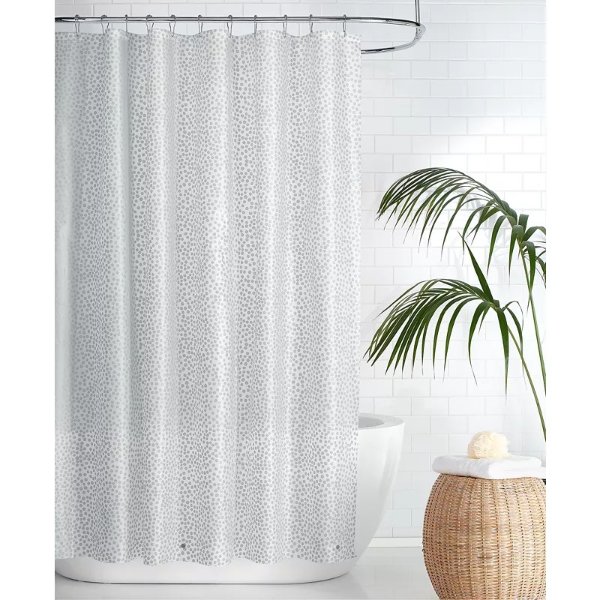 Dots PEVA Shower Curtain Set, 72" x 72", Created for Macy's
