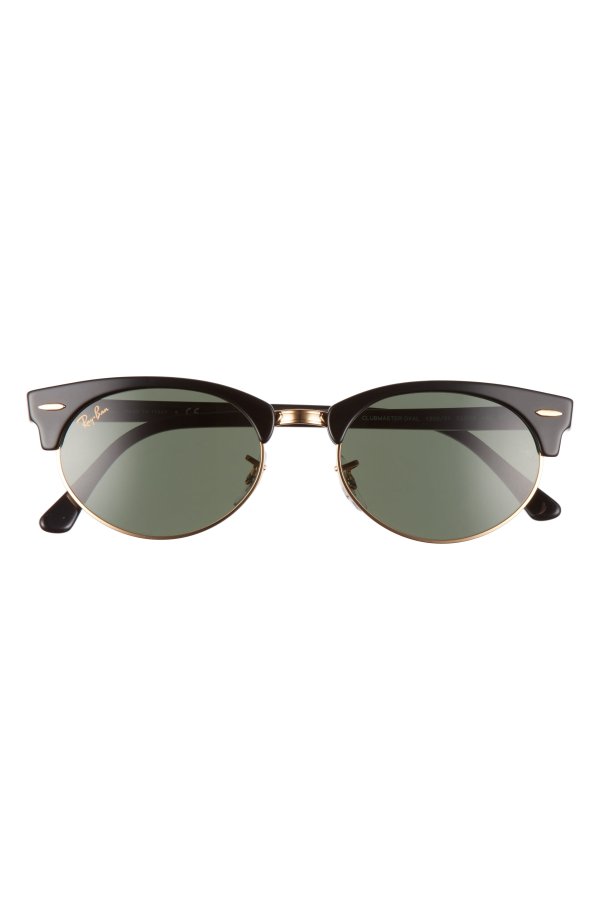 Clubmaster 52mm Oval Sunglasses