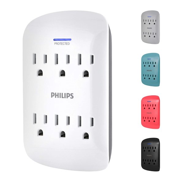 6-Outlet Surge Protector Tap