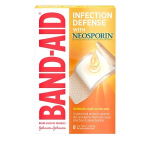 Band-Aid 含抗生素软膏创可贴 大号 8片
