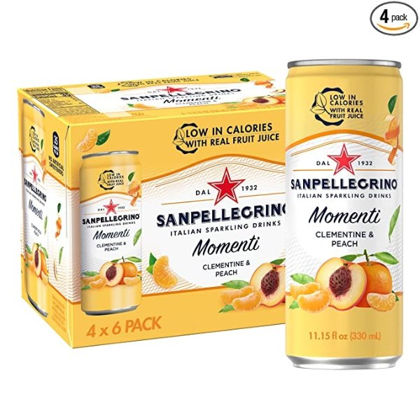 Momenti Clementine and Peach Flavored Sparkling Drink