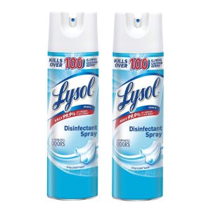 Lysol Disinfectant Spray, Crisp Linen, 2X19 Oz