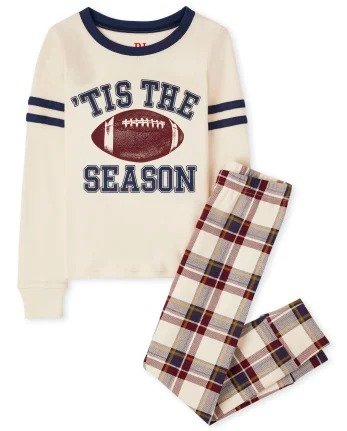 Unisex Kids Matching Family Long Sleeve ''Tis The Season' Snug Fit Cotton Pajamas | The Children's Place - HAY STACK