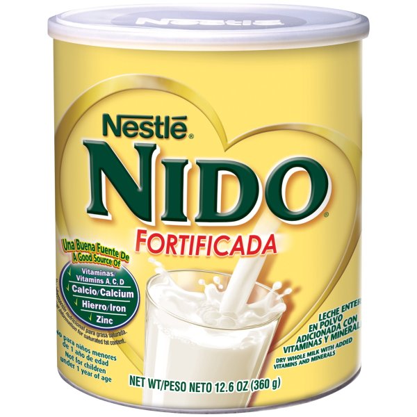 NIDO Fortificada Dry Milk 12.6 oz. Canister