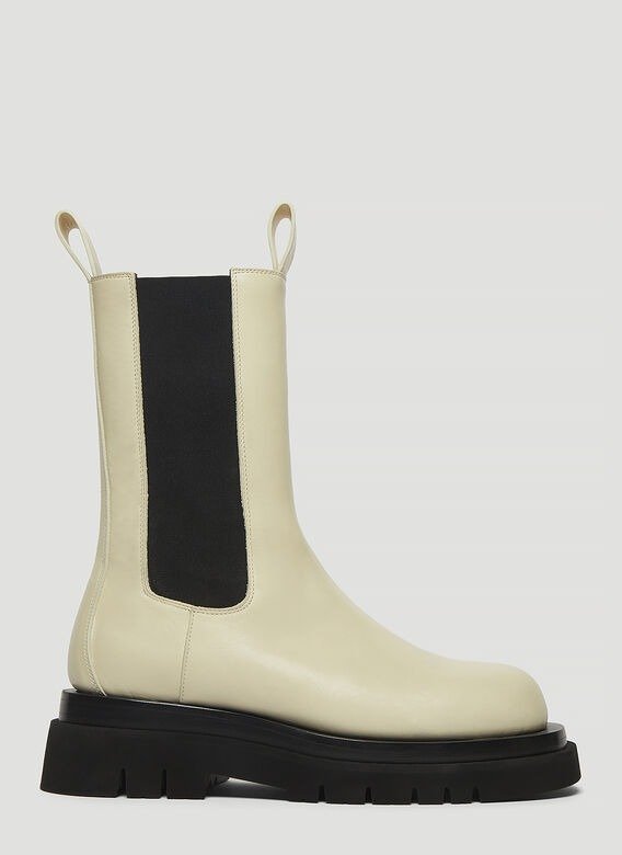 Lug Boots in White