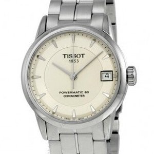 TISSOT  Luxury Automatic Ivory Dial Ladies Watch No. T086.208.11.261.00