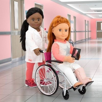 Heals on Wheels - Wheelchair Accessory Set for 18" Dolls