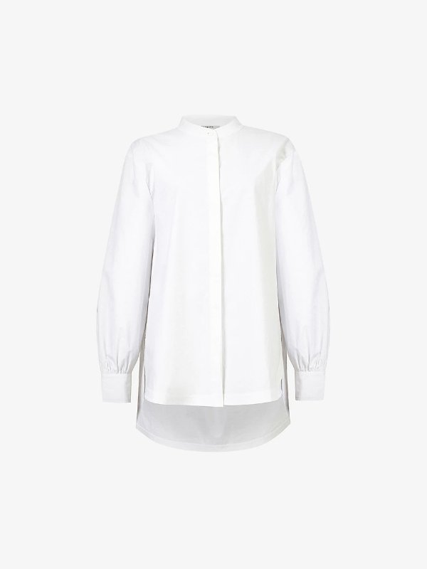 Marcie relaxed-fit cotton-poplin shirt