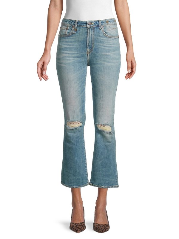 Kick-Fit Cropped Flare Jeans